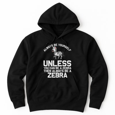 Funny Zebra Themed For Women African Wildlife Safari Hoodie
