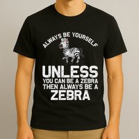 Funny Zebra Themed For Women African Wildlife Safari T-Shirt