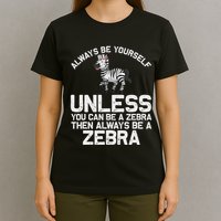 Funny Zebra Themed For Women African Wildlife Safari T-Shirt