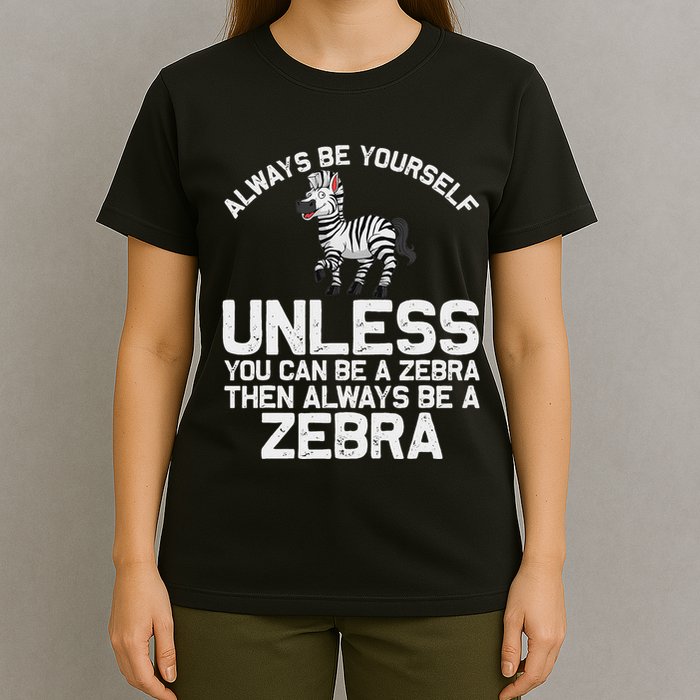 Funny Zebra Themed For Women African Wildlife Safari T-Shirt
