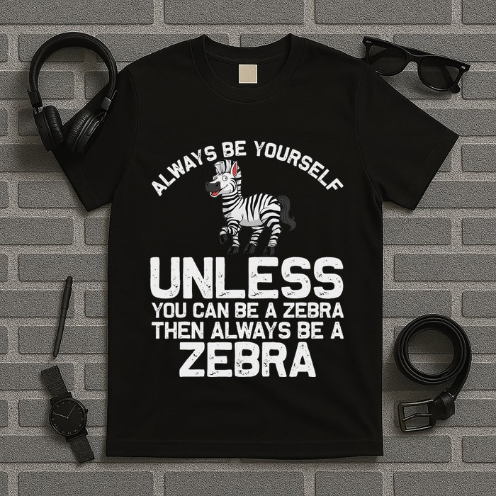 Funny Zebra Themed For Women African Wildlife Safari T-Shirt