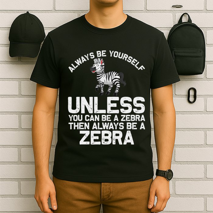 Funny Zebra Themed For Women African Wildlife Safari T-Shirt