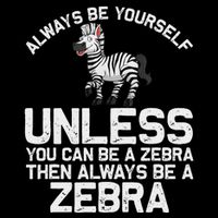 Funny Zebra Themed For Women African Wildlife Safari T-Shirt