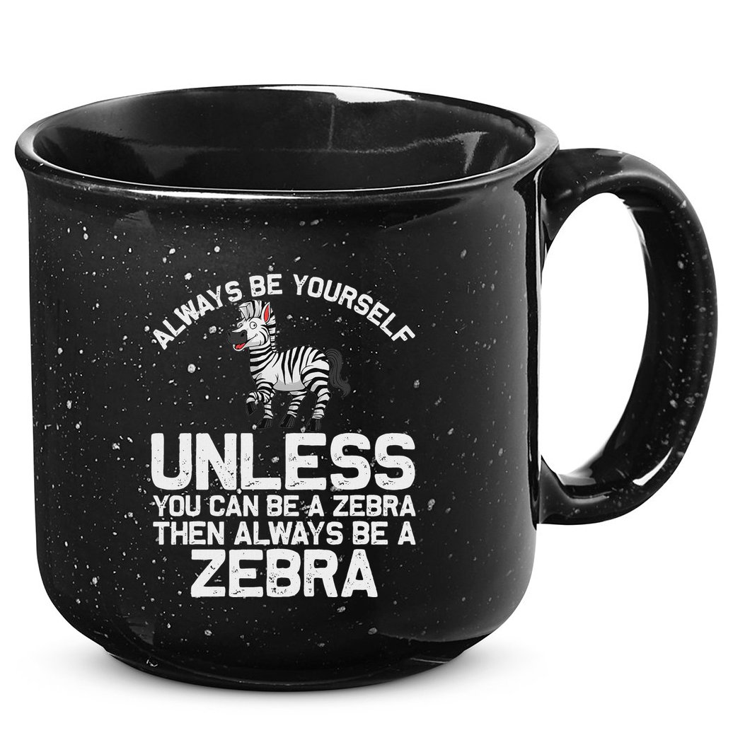 Funny Zebra Themed For Women African Wildlife Safari 15oz Campfire Ceramic Mug