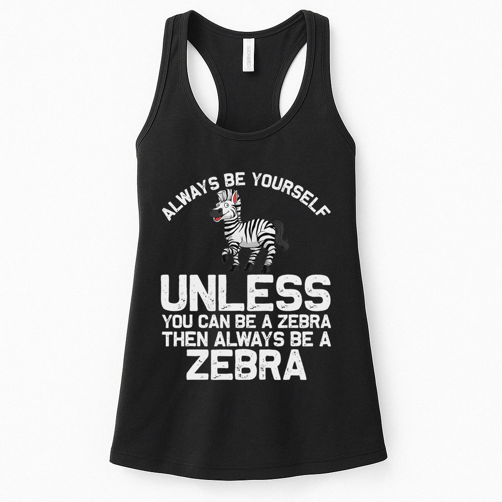 Funny Zebra Themed For Women African Wildlife Safari Womens Tank Top