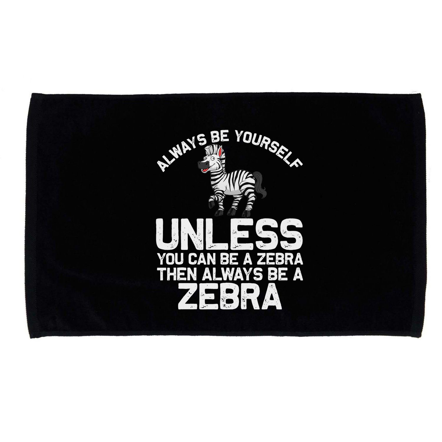 Funny Zebra Themed For Women African Wildlife Safari Microfiber Hand Towel