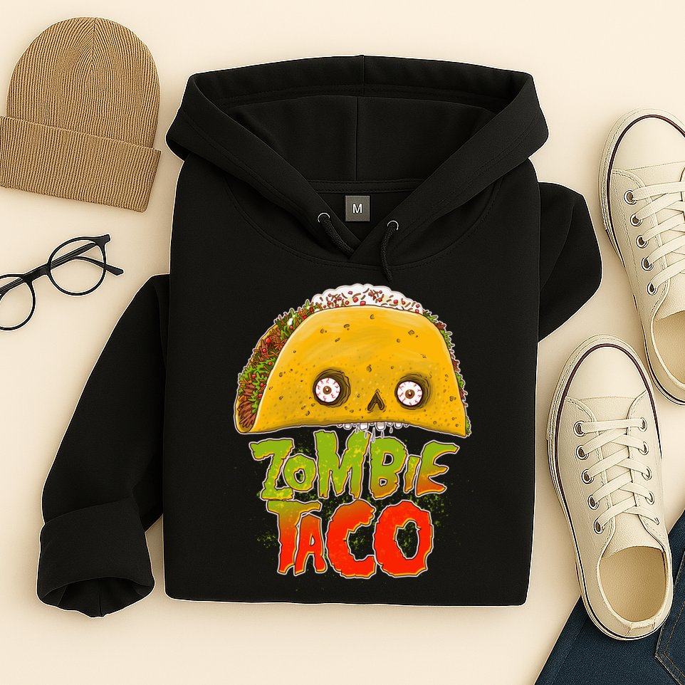 Funny Zombie Taco Hoodie