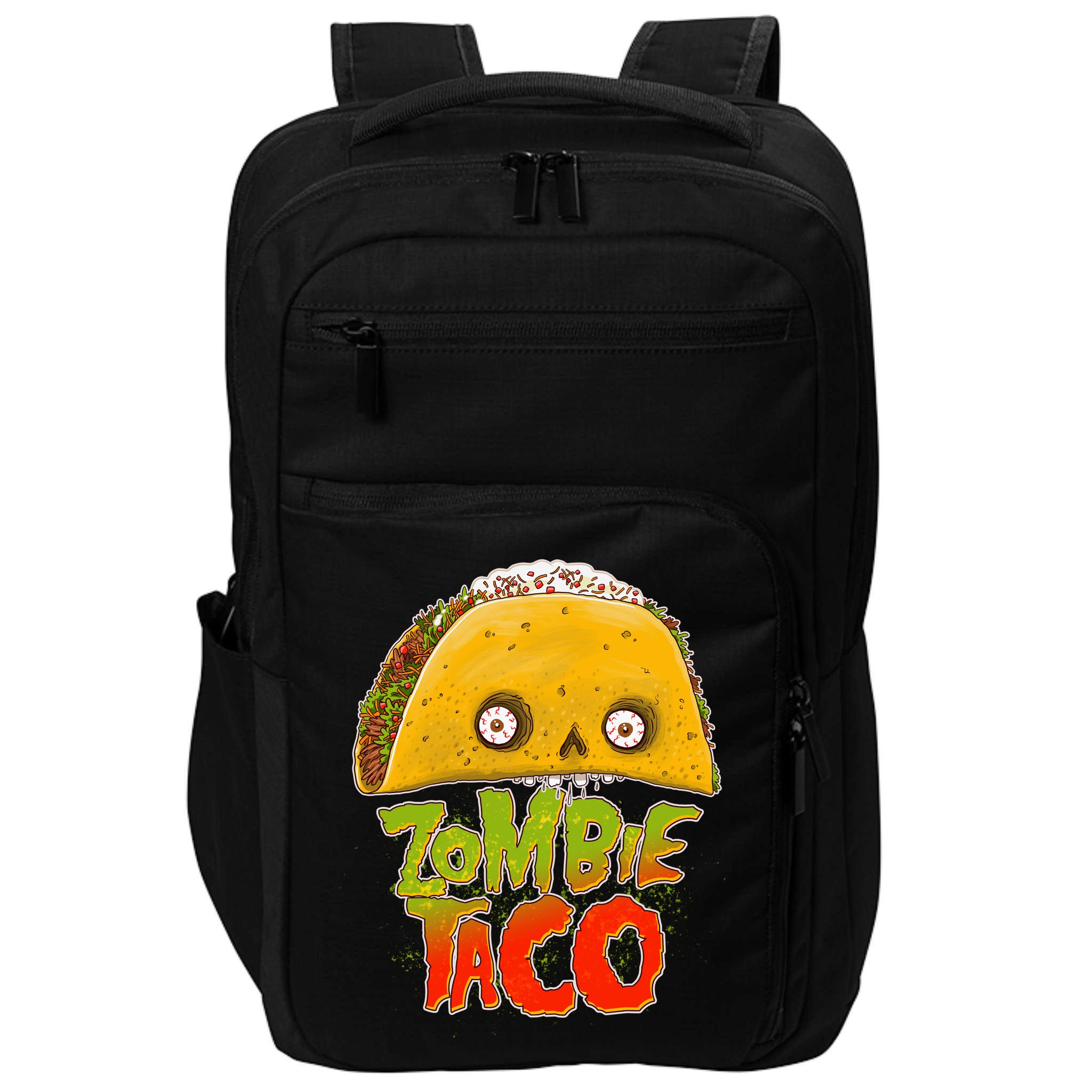 Funny Zombie Taco Impact Tech Backpack