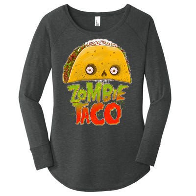 Funny Zombie Taco Women's Perfect Tri Tunic Long Sleeve Shirt