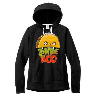 Funny Zombie Taco Women's Fleece Hoodie