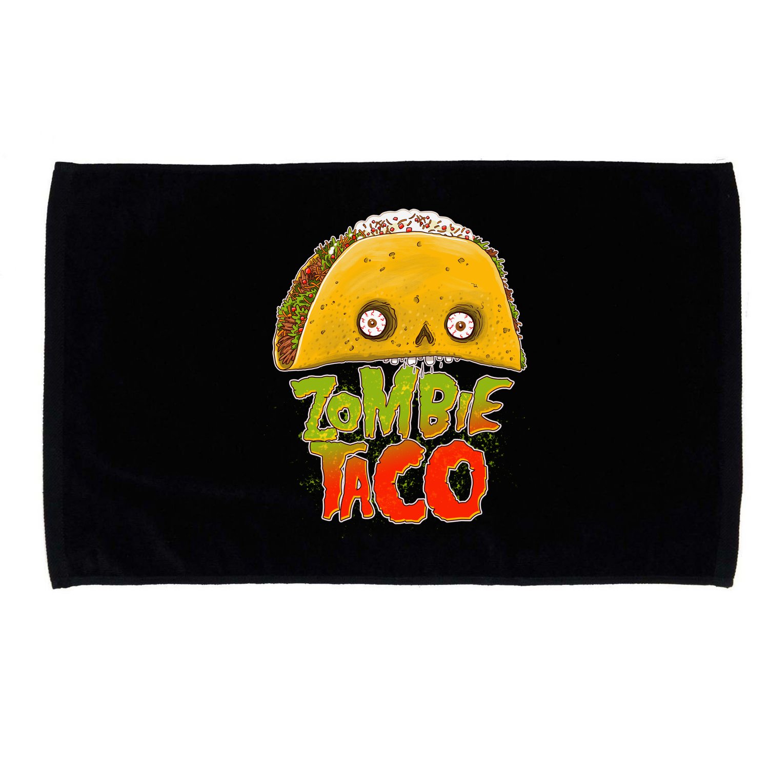 Funny Zombie Taco Microfiber Hand Towel