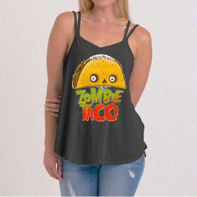 Funny Zombie Taco Women's Strappy Tank