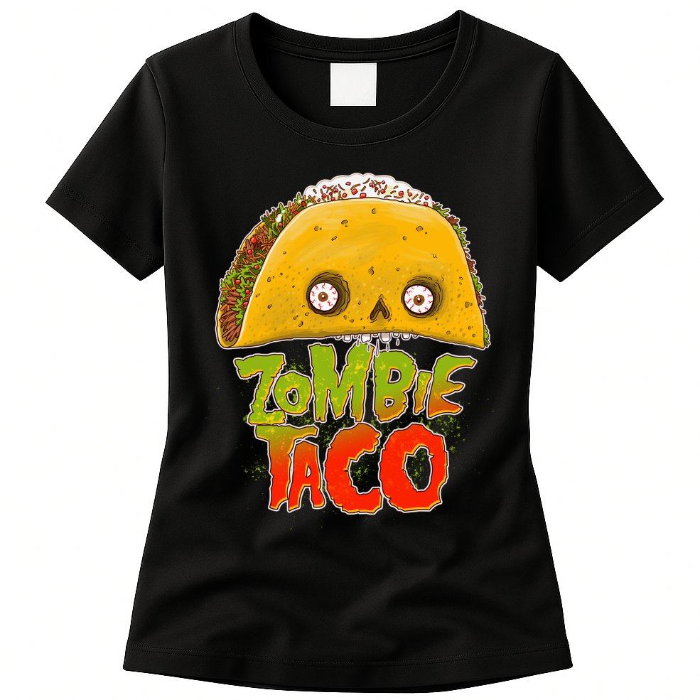 Funny Zombie Taco Womens T-Shirt