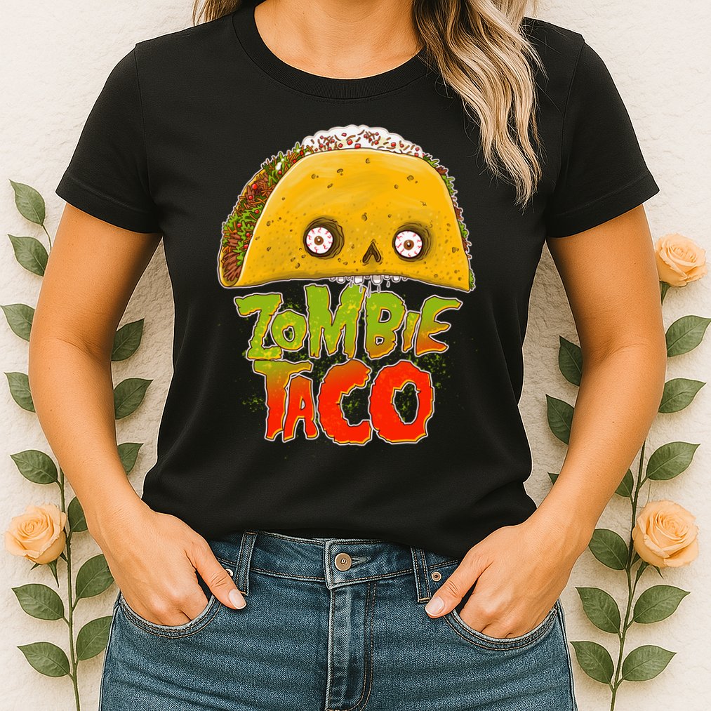 Funny Zombie Taco Womens T-Shirt