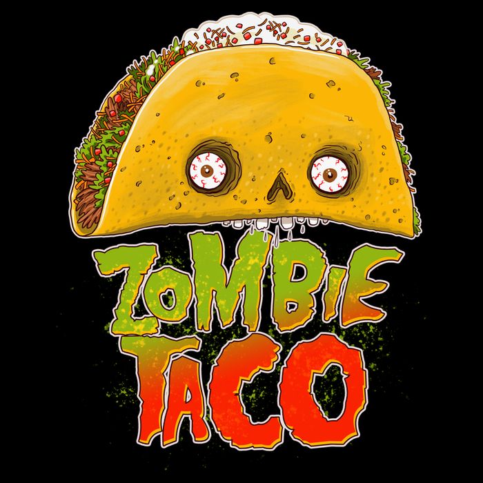 Funny Zombie Taco Womens T-Shirt