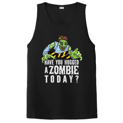 Funny Zombie Tshirt, Funny Halloween Tee, Zombie Lover PosiCharge Competitor Tank