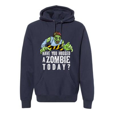 Funny Zombie Tshirt, Funny Halloween Tee, Zombie Lover Premium Hoodie