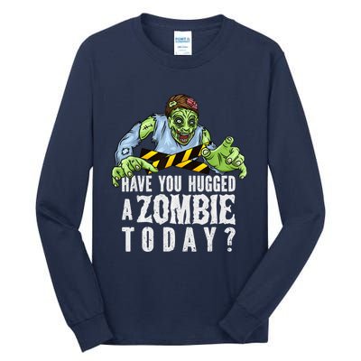 Funny Zombie Tshirt, Funny Halloween Tee, Zombie Lover Tall Long Sleeve T-Shirt