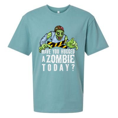 Funny Zombie Tshirt, Funny Halloween Tee, Zombie Lover Sueded Cloud Jersey T-Shirt