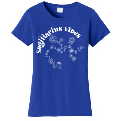 Flower Zodiac Wildflower Sagittarius Vibes Meaningful Gift Women's T-Shirt