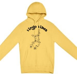 Flower Zodiac Wildflower Virgo Vibes Cool Gift Premium Pullover Hoodie