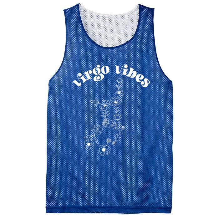 Flower Zodiac Wildflower Virgo Vibes Cool Gift Mesh Reversible Basketball Jersey Tank