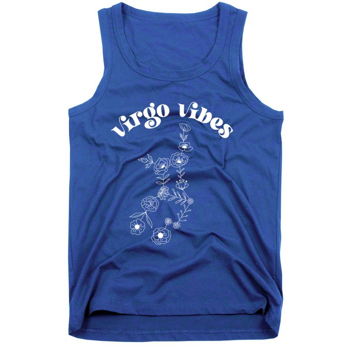 Flower Zodiac Wildflower Virgo Vibes Cool Gift Tank Top