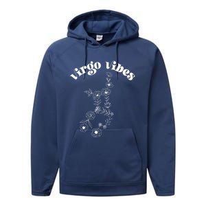 Flower Zodiac Wildflower Virgo Vibes Cool Gift Performance Fleece Hoodie