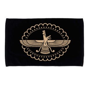 Faravahar Zoroastrism Zarathustra Symbol Philosopher Microfiber Hand Towel