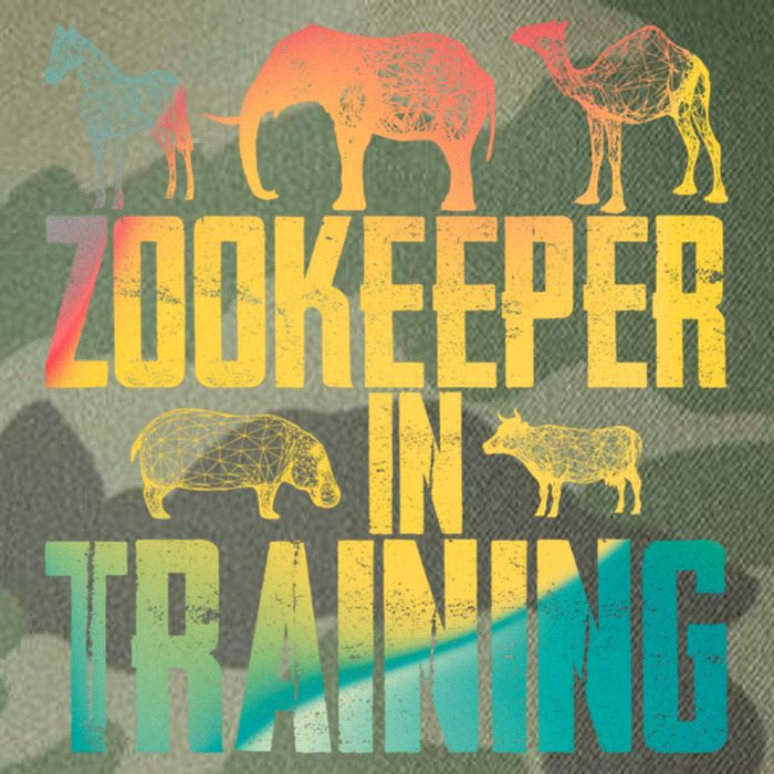 Funny Zookeepping Zookeeper Job Keeping Gift Zoo Keeper In Training Legacy Tie Dye Trucker Hat