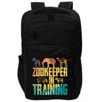 Funny Zookeepping Zookeeper Job Keeping Gift Zoo Keeper In Training Impact Tech Backpack