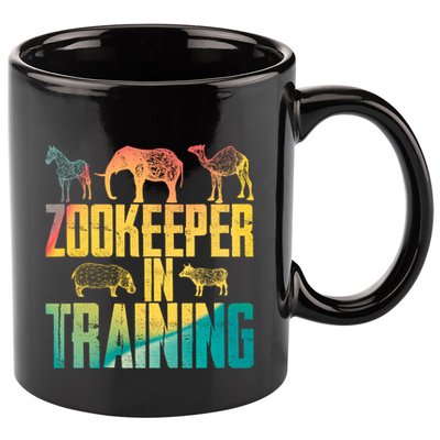 Funny Zookeepping Zookeeper Job Keeping Gift Zoo Keeper In Training 11oz C Handle Ceramic Mug
