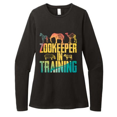 Funny Zookeepping Zookeeper Job Keeping Gift Zoo Keeper In Training Womens CVC Long Sleeve Shirt