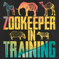 Funny Zookeepping Zookeeper Job Keeping Gift Zoo Keeper In Training Microfiber Hand Towel
