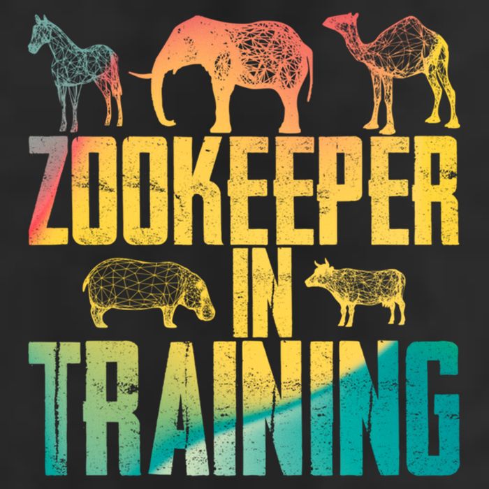 Funny Zookeepping Zookeeper Job Keeping Gift Zoo Keeper In Training Microfiber Hand Towel