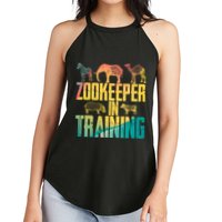 Funny Zookeepping Zookeeper Job Keeping Gift Zoo Keeper In Training Women's Perfect Tri Rocker Tank