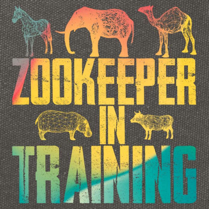 Funny Zookeepping Zookeeper Job Keeping Gift Zoo Keeper In Training Cotton Canvas Backpack