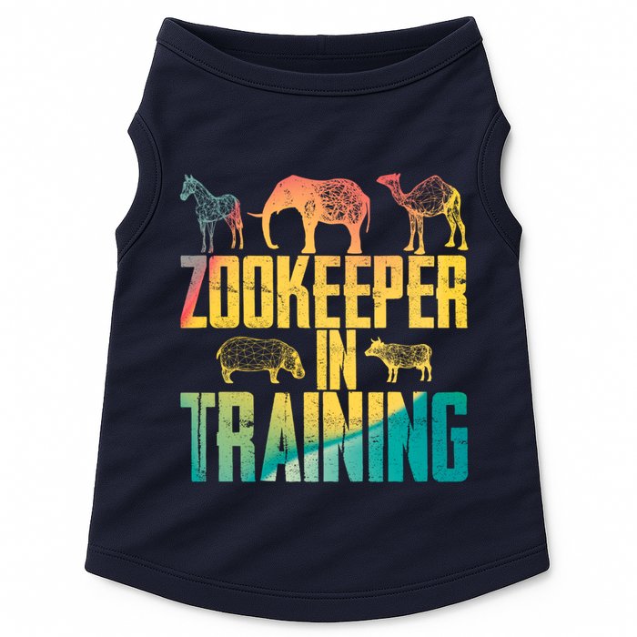 Funny Zookeepping Zookeeper Job Keeping Gift Zoo Keeper In Training Doggie Tank