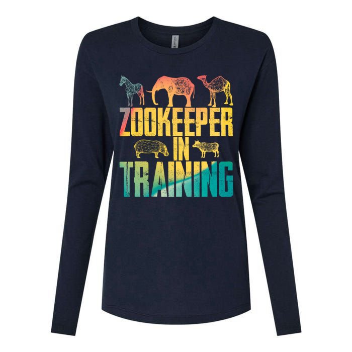 Funny Zookeepping Zookeeper Job Keeping Gift Zoo Keeper In Training Womens Cotton Relaxed Long Sleeve T-Shirt