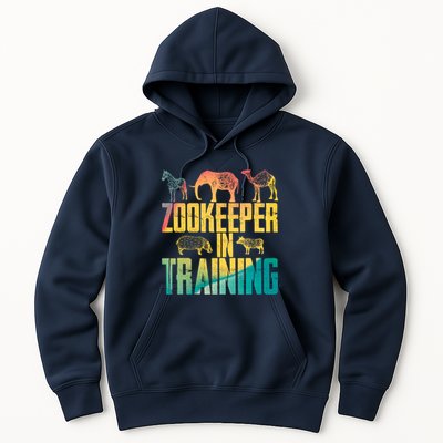 Funny Zookeepping Zookeeper Job Keeping Gift Zoo Keeper In Training Hoodie