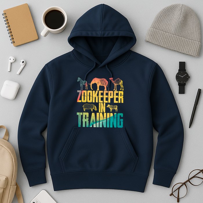 Funny Zookeepping Zookeeper Job Keeping Gift Zoo Keeper In Training Hoodie