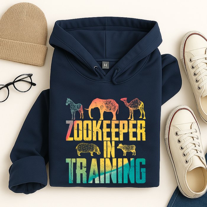 Funny Zookeepping Zookeeper Job Keeping Gift Zoo Keeper In Training Hoodie