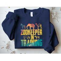 Funny Zookeepping Zookeeper Job Keeping Gift Zoo Keeper In Training Sweatshirt