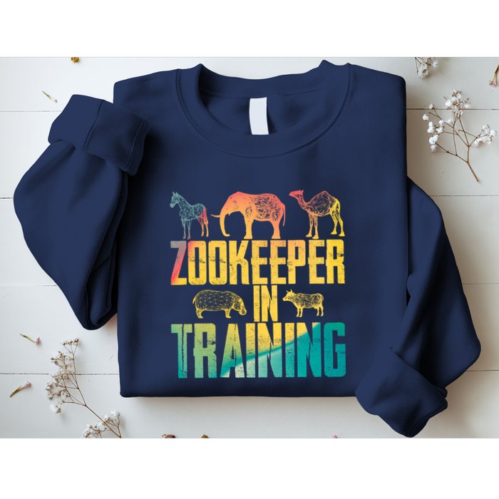 Funny Zookeepping Zookeeper Job Keeping Gift Zoo Keeper In Training Sweatshirt