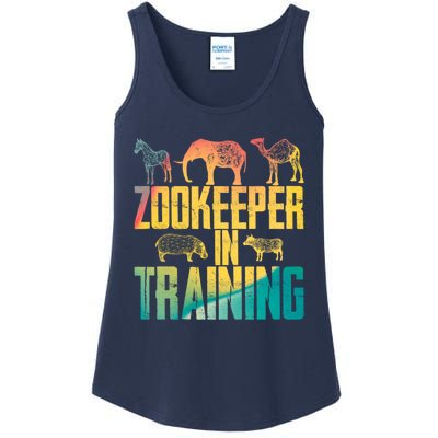 Funny Zookeepping Zookeeper Job Keeping Gift Zoo Keeper In Training Ladies Essential Tank