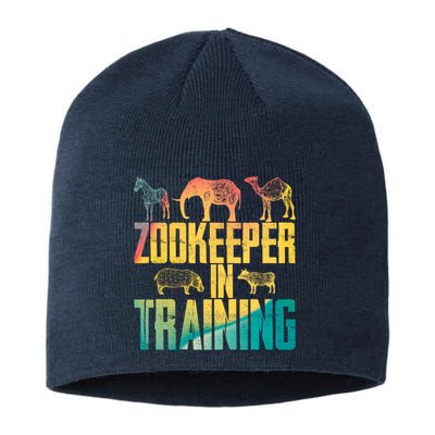 Funny Zookeepping Zookeeper Job Keeping Gift Zoo Keeper In Training Sustainable Beanie