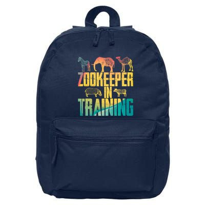 Funny Zookeepping Zookeeper Job Keeping Gift Zoo Keeper In Training 16 in Basic Backpack
