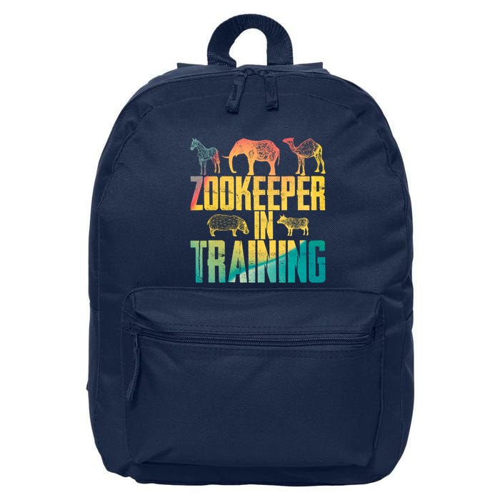 Funny Zookeepping Zookeeper Job Keeping Gift Zoo Keeper In Training 16 in Basic Backpack