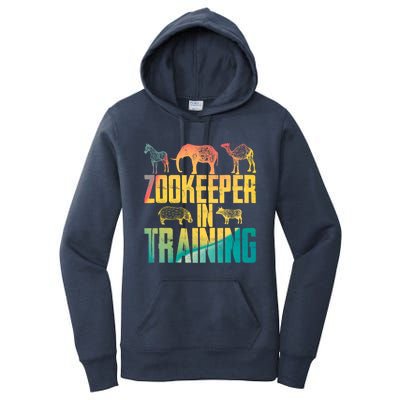 Funny Zookeepping Zookeeper Job Keeping Gift Zoo Keeper In Training Women's Pullover Hoodie