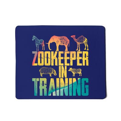 Funny Zookeepping Zookeeper Job Keeping Gift Zoo Keeper In Training Mousepad